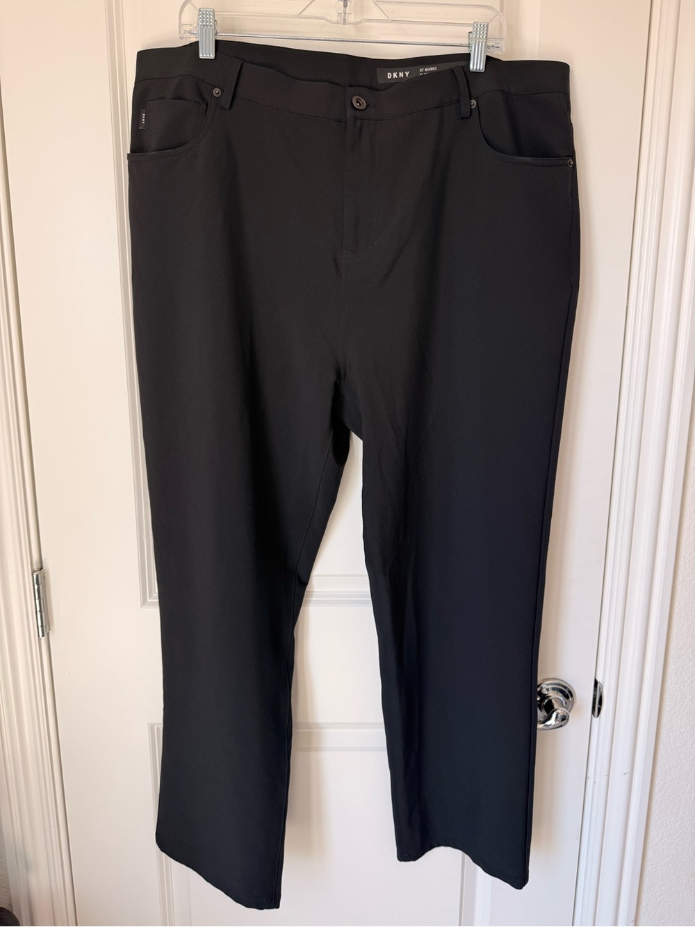 DKNY Men's Black ST MARKS SLIM Pants